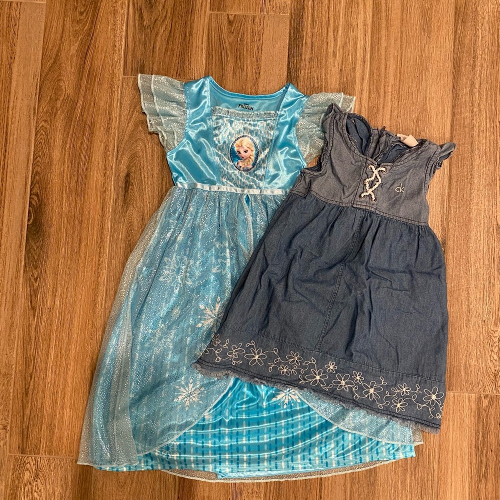Girls Size 5 Dress/Gown Frozen & Calvin Klein Size 5T